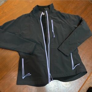 Eddie Bauer Black Jacket with Purple Accents